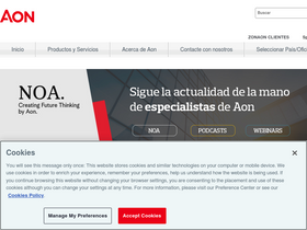 'aon.es' screenshot