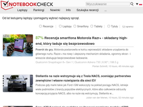 'notebookcheck.pl' screenshot