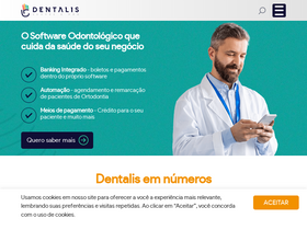 'dentalis.com.br' screenshot