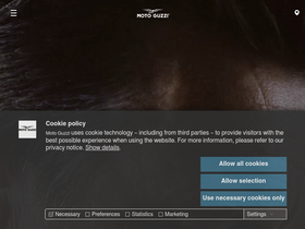 'motoguzzi.com' screenshot