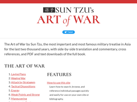 'suntzusaid.com' screenshot