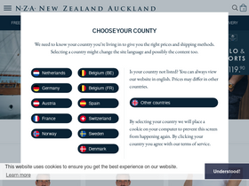 'nzanewzealand.com' screenshot