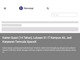 'teknologi.id' screenshot