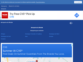 'aeroport-departs-arrivees.com' screenshot