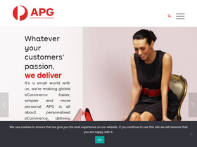 'apgecommerce.com' screenshot