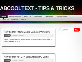 'abcooltext.com' screenshot
