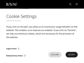 'bsh-group.com' screenshot