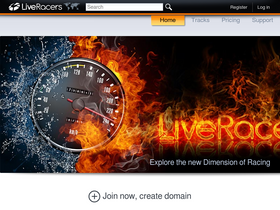 'liveracers.com' screenshot