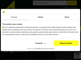 'gassaferegister.co.uk' screenshot
