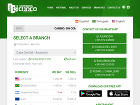 'cambioschaco.com.py' screenshot