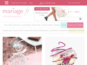 'mariage.fr' screenshot