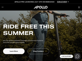 'apolloscooters.co' screenshot