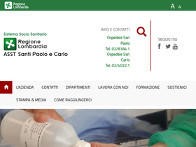 'asst-santipaolocarlo.it' screenshot
