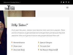 'trendingtattoo.com' screenshot