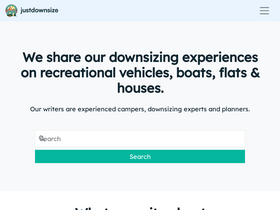 'justdownsize.com' screenshot