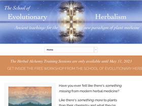 'evolutionaryherbalism.com' screenshot