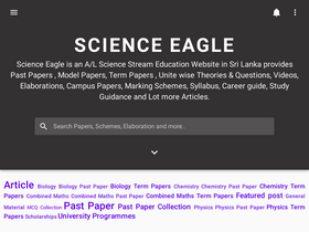 'scienceeagle.com' screenshot