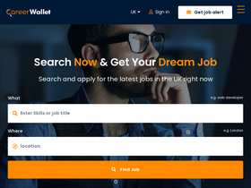 'thecareerwallet.com' screenshot
