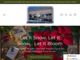 dunedinflowers.com homepage screenshot
