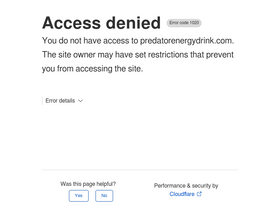 predatorenergydrink.com