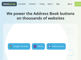 'cloudsponge.com' screenshot