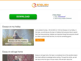 'topicsinenglish.com' screenshot