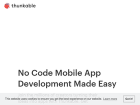 'thunkable.com' screenshot