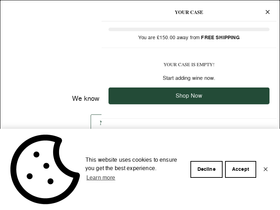 Therealwineco homepage screenshot
