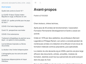 'devsante.org' screenshot