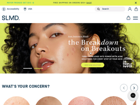 'slmdskincare.com' screenshot