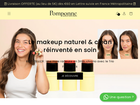 Pomponne Makeup homepage screenshot