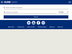 'uline.jobs' screenshot