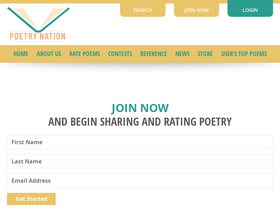 'poetrynation.com' screenshot
