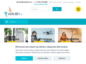 'vzdusin.cz' screenshot