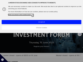 'londonstockexchange.com' screenshot