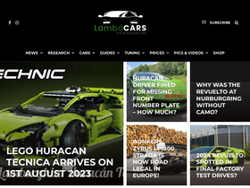 'lambocars.com' screenshot