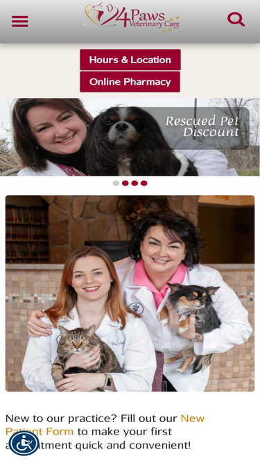 4pawsanimal.com