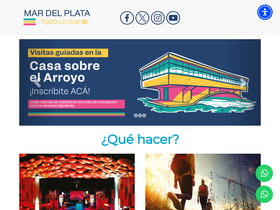 'turismomardelplata.gob.ar' screenshot