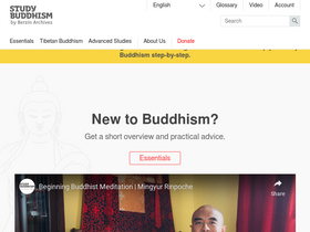 'studybuddhism.com' screenshot