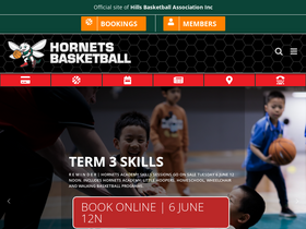 'hillshornets.com.au' screenshot