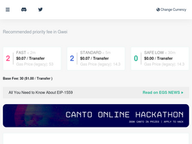 'ethgasstation.info' screenshot