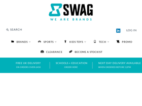 Swagdistribution homepage screenshot