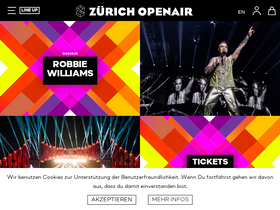 'zurichopenair.ch' screenshot