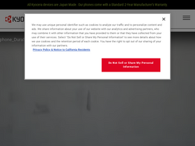 'kyoceramobile.com' screenshot