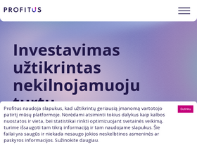'profitus.lt' screenshot