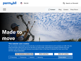 'permobil.com' screenshot