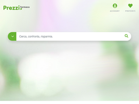 'prezzifarmaco.it' screenshot