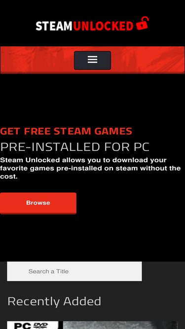 STEAMUNLOCKED » Free Steam Games Pre-installed for PC