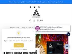 aminoman.com homepage screenshot
