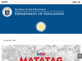 'deped.gov.ph' screenshot